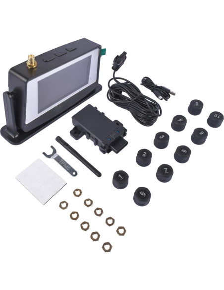 Sistema Monitoreo Presión Neumáticos GLOSSY RV 10 Sensores Sistema Monitoreo Presión Neumáticos GLOSSY RV 10 Sensores