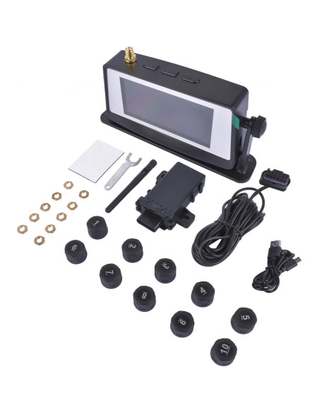 Sistema Monitoreo Presión Neumáticos GLOSSY RV 10 Sensores Sistema Monitoreo Presión Neumáticos GLOSSY RV 10 Sensores
