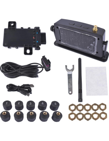 Sistema Monitoreo Presión Neumáticos GLOSSY RV 10 Sensores
