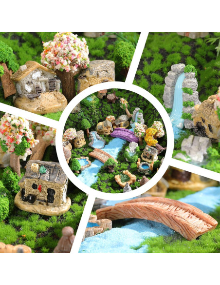 Set Miniaturas Jardín 58 Piezas Canlierr para Decoración DIY Set Miniaturas Jardín 58 Piezas Canlierr para Decoración DIY