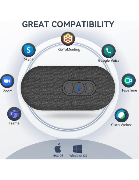 Altavoz USB PolaTab PT-S58 con Micrófono 360 y Cancelación de Ruido Altavoz USB PolaTab PT-S58 con Micrófono 360 y Cancelación de Ruido