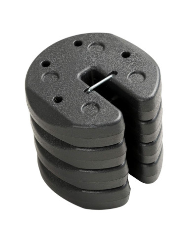 Pesas de Carpa C-Hopetree 4 Piezas 3,18 kg para Gazebo