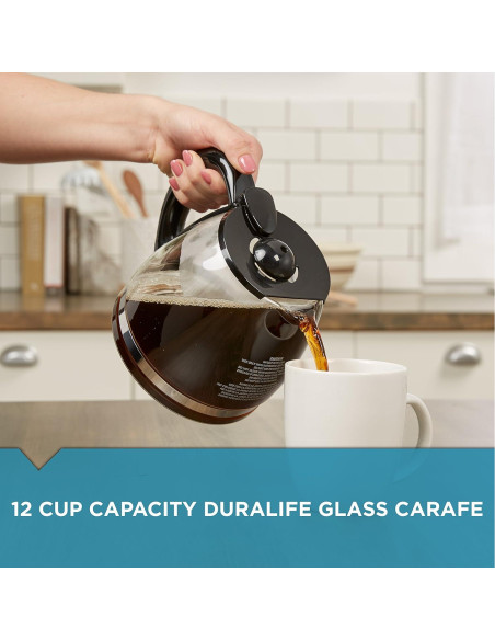 Jarra de Reemplazo BLACK+DECKER 12 Tazas Vidrio Duralife Jarra de Reemplazo BLACK+DECKER 12 Tazas Vidrio Duralife