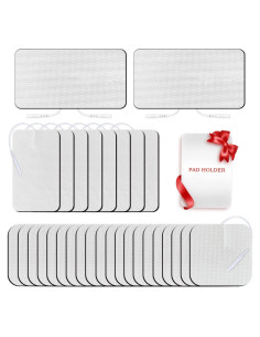 Pads Electrodos TENS Melede 30 PCS Reutilizables 3 Tamaños