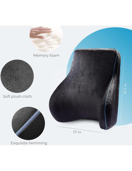 Almohada Lumbar COMFIER con Vibración y Calor - Soporte Espalda Almohada Lumbar COMFIER con Vibración y Calor - Soporte Espalda