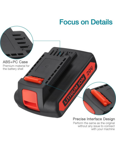 Batería de Litio 20V 3000mAh Black & Decker LBXR20