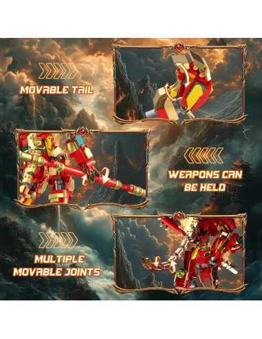 Conjunto de Construcción Robot Mech Wukong NUTCRACKER 1393 Piezas