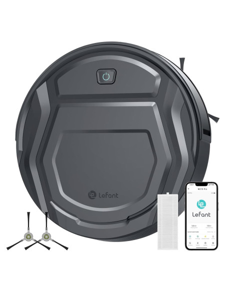 Aspiradora Robot Lefant M210 Pro, 120 Min, WiFi, Gris Aspiradora Robot Lefant M210 Pro, 120 Min, WiFi, Gris