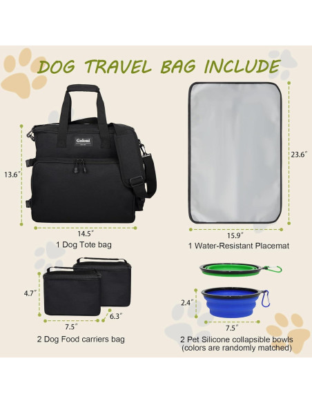 Bolsa de Viaje para Perros Goloni - Aprobada por Aerolíneas, 36.8x34.5x16.5cm Bolsa de Viaje para Perros Goloni - Aprobada por Aerolíneas, 36.8x34.5x16.5cm
