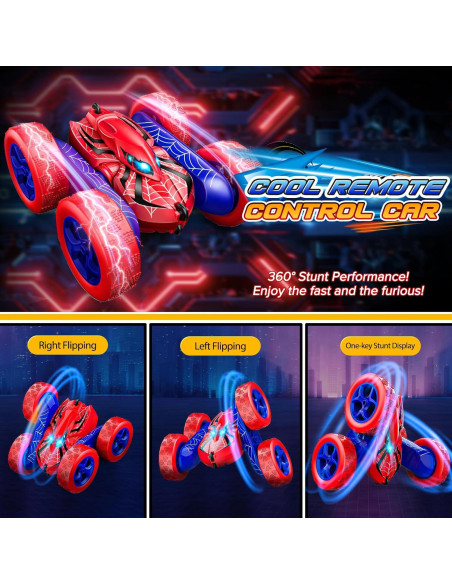 Coche RC 4WD Doble Lado 360 Excitobo para Niños 3-12 Años Coche RC 4WD Doble Lado 360 Excitobo para Niños 3-12 Años