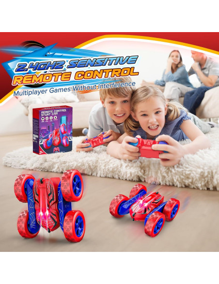 Coche RC 4WD Doble Lado 360 Excitobo para Niños 3-12 Años Coche RC 4WD Doble Lado 360 Excitobo para Niños 3-12 Años