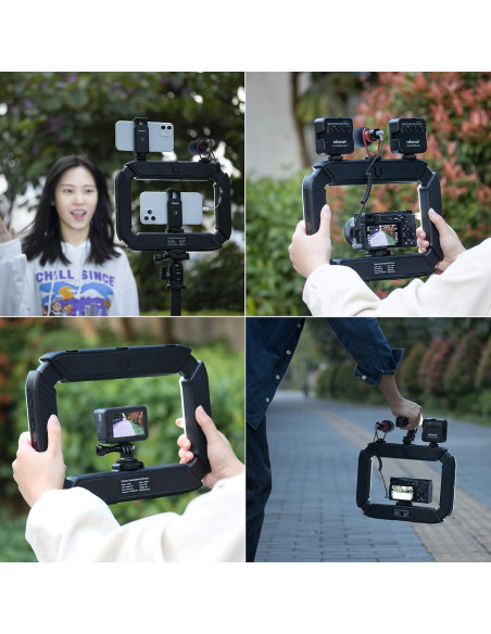 ULANZI Video Rig Smartphone con Luz de Anillo 8500K ULANZI Video Rig Smartphone con Luz de Anillo 8500K