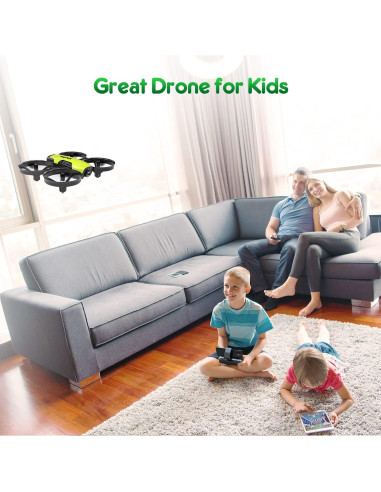 Dron Loolinn U61 para Niños con Cámara Ajustable y 3 Baterías