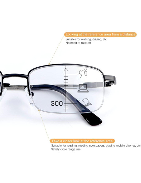 Gafas de Lectura Multifocales YIMI Progresivas UV400 Gafas de Lectura Multifocales YIMI Progresivas UV400