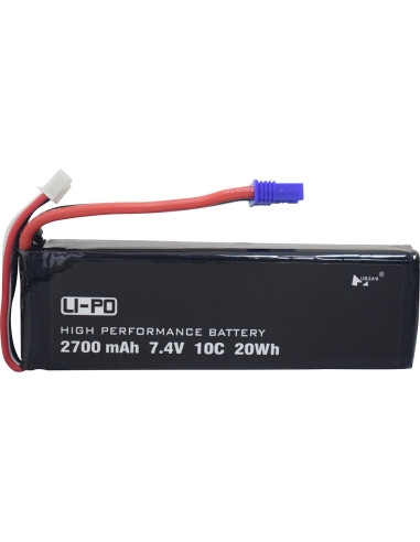 Batería Lipo 2PCS 7.4V 2700mAh 10C para Hubsan H501S