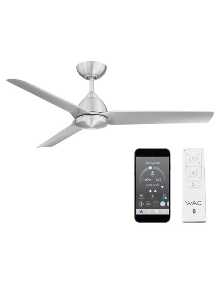 Ventilador de Techo WAC Mocha 137 cm Control Remoto Alexa Ventilador de Techo WAC Mocha 137 cm Control Remoto Alexa