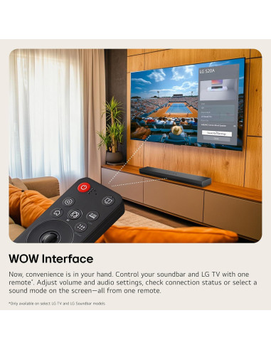 Barra de Sonido LG S60T 3.1 con Subwoofer Inalámbrico