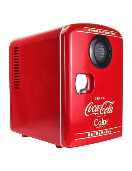 Mini Nevera Bluetooth Koolatron 4L Portátil Rojo Vintage Mini Nevera Bluetooth Koolatron 4L Portátil Rojo Vintage