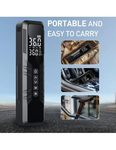 Compresor de Aire Portátil OMQ HT-CQB 150 PSI Batería 10000mAh