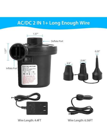 Bomba de Aire Eléctrica DHPTEK CZ-198C 5000 Pa 400 L/min Bomba de Aire Eléctrica DHPTEK CZ-198C 5000 Pa 400 L/min