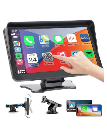 Estéreo de coche HUICCN 7" Bluetooth CarPlay Android Auto Estéreo de coche HUICCN 7" Bluetooth CarPlay Android Auto