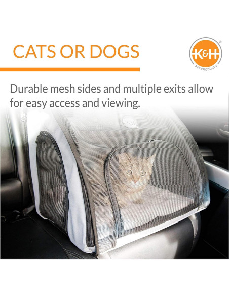 Asiento de Coche para Perros K&H Grande 74.9x55.9x64.8cm Asiento de Coche para Perros K&H Grande 74.9x55.9x64.8cm