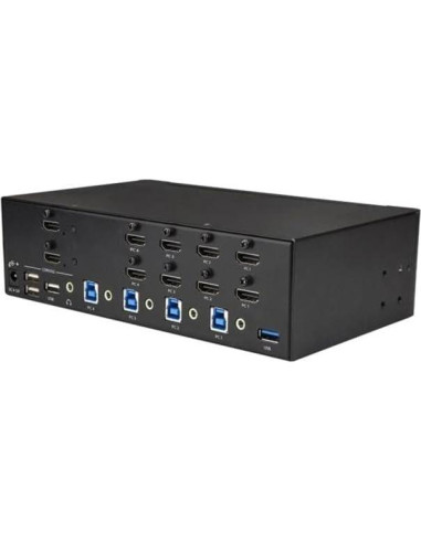 Conmutador KVM HDMI 4 Puertos StarTech 4K 30Hz con USB 3.0