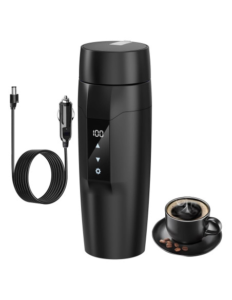Taza Calentadora de Auto Rauwseul 350 ml 12V 80W a Prueba de Fugas Taza Calentadora de Auto Rauwseul 350 ml 12V 80W a Prueba de Fugas