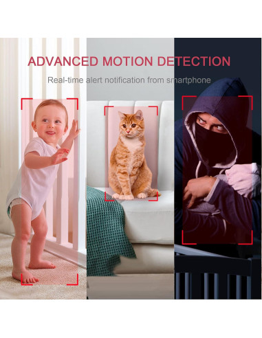 Cámara de Seguridad LaView 4pcs 1080P Wi-Fi Interior