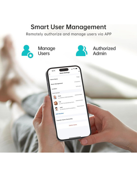 Cerradura Inteligente WiFi Hornbill con Huella Dactilar y Manijas Cerradura Inteligente WiFi Hornbill con Huella Dactilar y Manijas