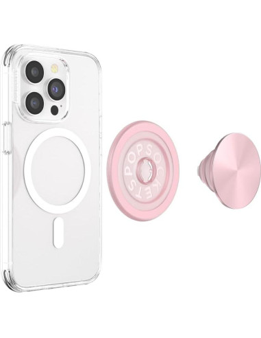 PopSockets Agarre Redondo Rosa Compatible con MagSafe
