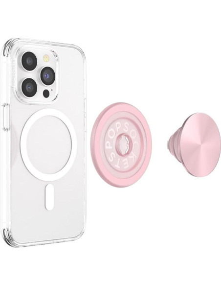 PopSockets Agarre Redondo Rosa Compatible con MagSafe PopSockets Agarre Redondo Rosa Compatible con MagSafe