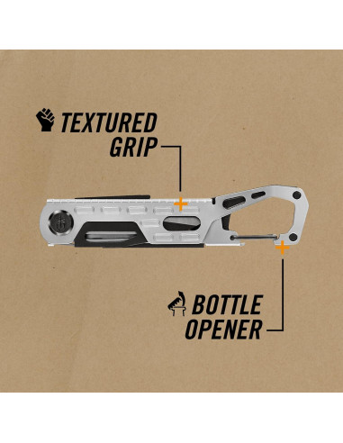Multi-herramienta Gerber Gear Stake Out 11-en-1 Plata