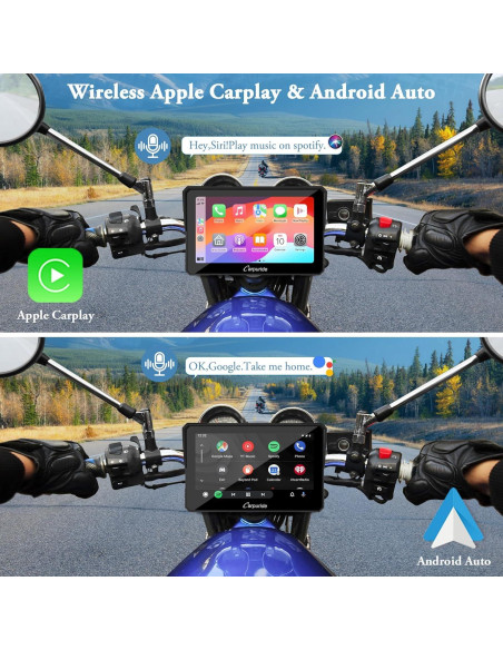 Pantalla GPS Carpuride W702 para Motocicleta 7" HD Pantalla GPS Carpuride W702 para Motocicleta 7" HD