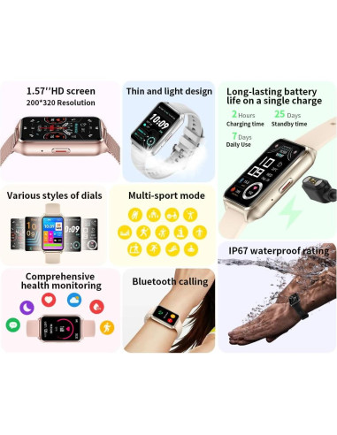 Reloj Inteligente Maisi H37 Deportivo IP68 con Llamadas
