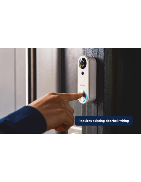 Timbre Cableado SimpliSafe VPD301 1080p con Visión Nocturna Timbre Cableado SimpliSafe VPD301 1080p con Visión Nocturna