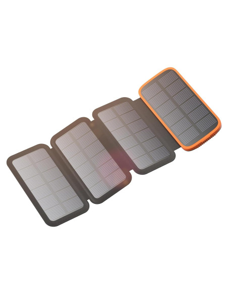 Hiluckey Banco de Energía Solar 10000mAh 4 Paneles 15W Hiluckey Banco de Energía Solar 10000mAh 4 Paneles 15W