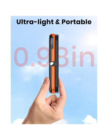 Hiluckey Banco de Energía Solar 10000mAh 4 Paneles 15W Hiluckey Banco de Energía Solar 10000mAh 4 Paneles 15W