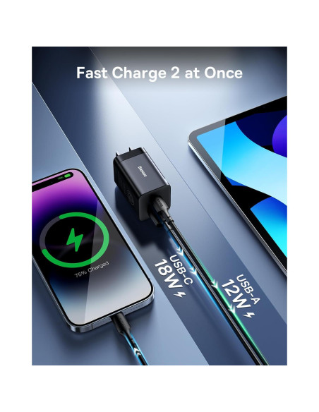 Cable USB C Baseus Retráctil 60W Carga Rápida 1m Cable USB C Baseus Retráctil 60W Carga Rápida 1m