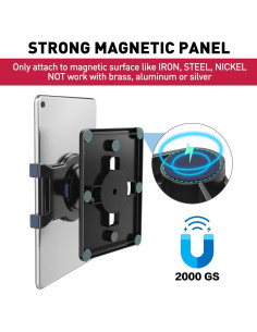 Soporte de Pared Magnético AboveTEK para iPad 6-13" 2