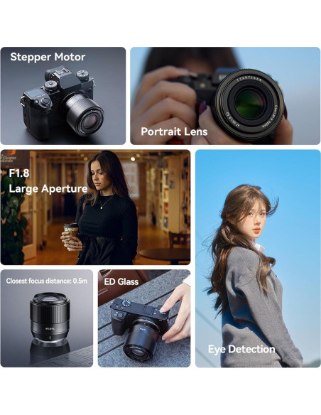 Lente Prime TTArtisan 56mm F1.8 Autofocus para Nikon Z Lente Prime TTArtisan 56mm F1.8 Autofocus para Nikon Z