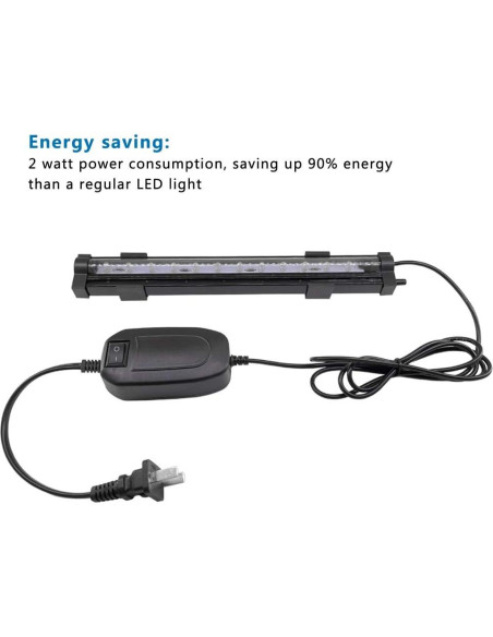 Luz de piedra de aire LED PULACO 25.4 cm 2W para acuario Luz de piedra de aire LED PULACO 25.4 cm 2W para acuario