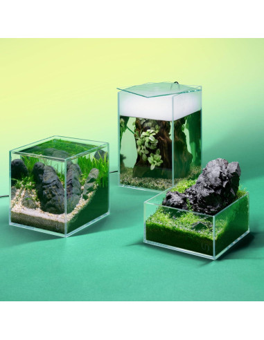 Acuario Sin Marco Ultum Nature 16S 2.65L Vidrio Claro