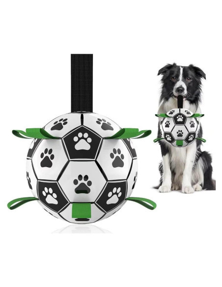 QDAN Balón de Fútbol para Perros Mediano 15 cm Interactivo QDAN Balón de Fútbol para Perros Mediano 15 cm Interactivo