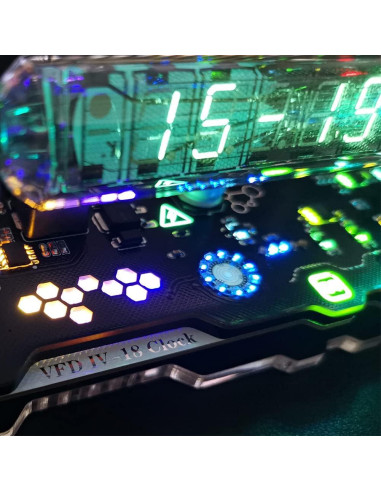 Reloj de tubo fluorescente TPHRAVAL IN18 vintage RGB
