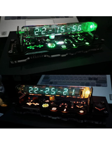 Reloj de tubo fluorescente TPHRAVAL IN18 vintage RGB