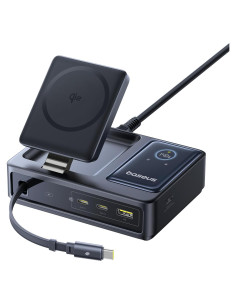 Baseus Estación de Carga 5-en-1 140W USB-C y Qi2 15W