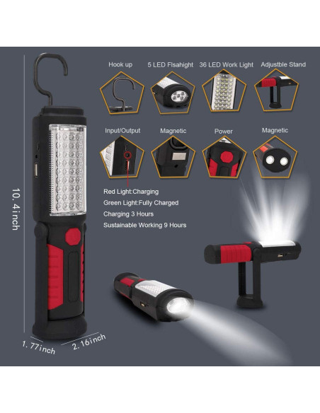 Linterna LED HEDAQI recargable impermeable 240 lúmenes Linterna LED HEDAQI recargable impermeable 240 lúmenes