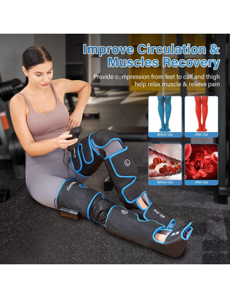 Masajeador de Piernas Comrelax HY-1117A Compresión y Frío Masajeador de Piernas Comrelax HY-1117A Compresión y Frío