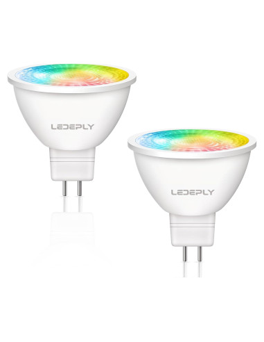 Bombilla LED inteligente Zigbee MR16 LEDEPLY 5W regulable 2 unidades